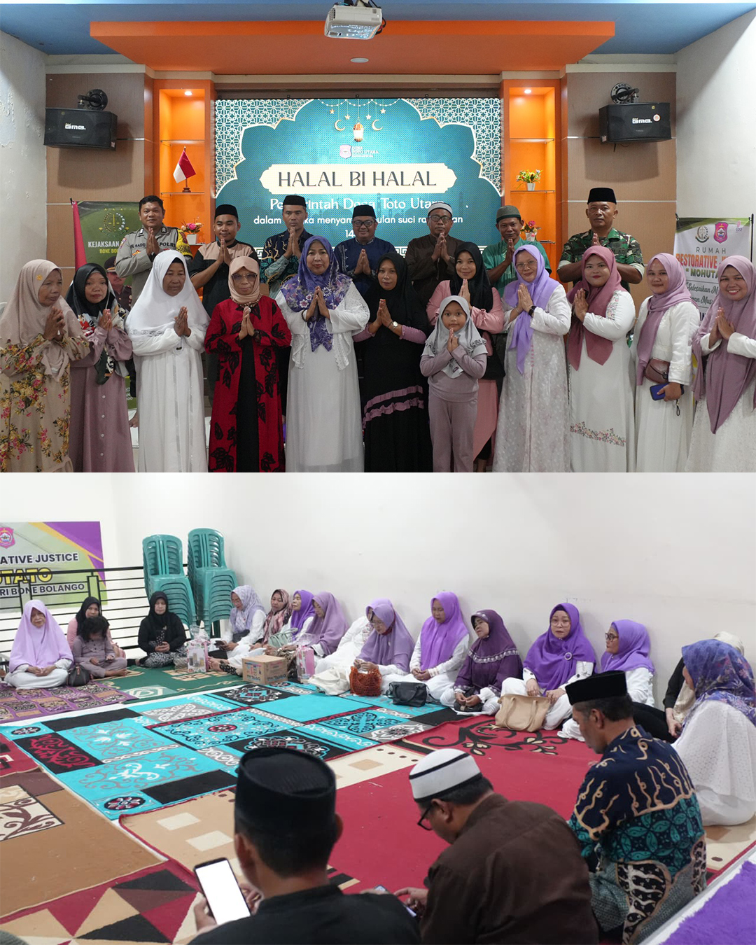 Pemerintah Desa Toto Utara mengadakan kegiatan Halal Bihalal bersama masyarakat