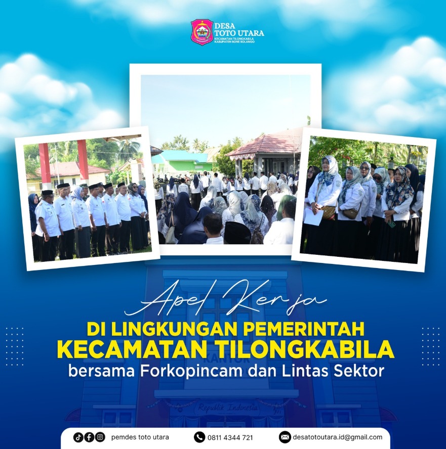 Apel kerja di lingkungan Pemerintah Kecamatan Tilongkabila bersama Forkopincam dan Lintas Sektor