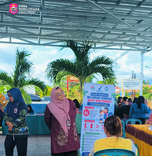 Tingkatkan Kesehatan Masyarakat dan Cegah Stunting, Posyandu ILP Alamanda Desa Toto Utara Gelar Pelayanan Rutin Bulanan